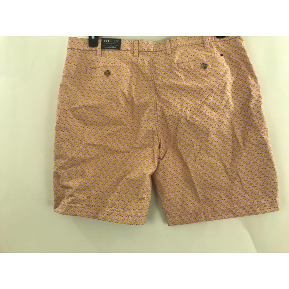 Men's pink shorts banana pattern Tommy Hilfiger TH Flex fit 9 inseam Size 40 New - Picture 5 of 10